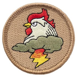 Thunder Chicken Patrol Patch - 2" Diameter Round Embroidered Patch