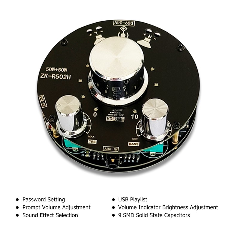 2.1 Channel Power Amplifier Board Stereo Treble Bass Adjustment Bluetooth