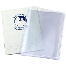 OLGS Maternity Log Cover Transparent 3-Piece Protective Cover for German Maternity Log Transparent Cover for Expectant Mothers for Pregnancy, Mother Passport Cover, Compartment for Ultrasound Images