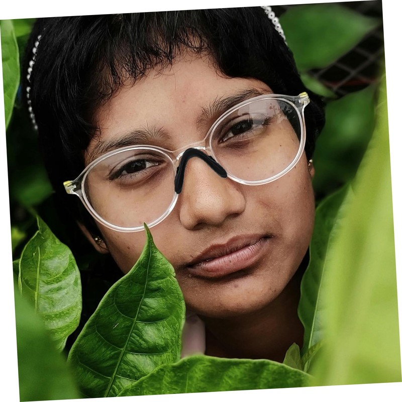 FOMIYES 4pcs Rubber Nose Pads for Eyeglass Frame Anti-slip Glasses