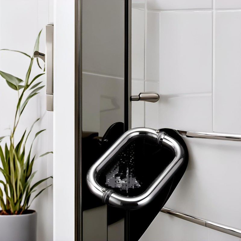 BlueNatHxRPR 6" Glass Door Handle Shower Door Handle Made of