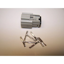 MOLEX 1 Harley 8X GRAY FEMALE OEM Molex MX150 connector + terminals switch wiring 07+