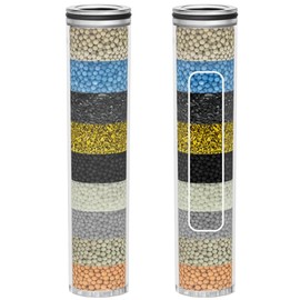 JISIZKY Replacement Shower Filter Cartridge Compatible With SunCleanse Filtered Shower head for Hard Water Reduce Chlorine and Harmful Substances (2-Pack)