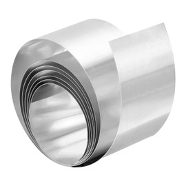 PATIKIL Stainless Steel Foil Roll 3.5cm x 1M 1pc 304 Stainless Steel Flashing Roll Roof Sheet Metal Roll 0.3mm Thickness Ideal for Roofing, Gutters, Machinery Applications