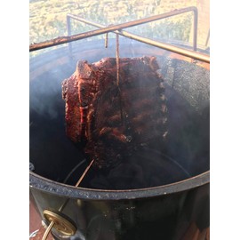 LavaLock® Rib Hanger for WSM WeberSmokey Mountain - Stainless Steel Meat Hanging System with Rib