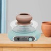 Electric Pottery Wheel Machine with Pedal Switch, Mini Pottery Wheel