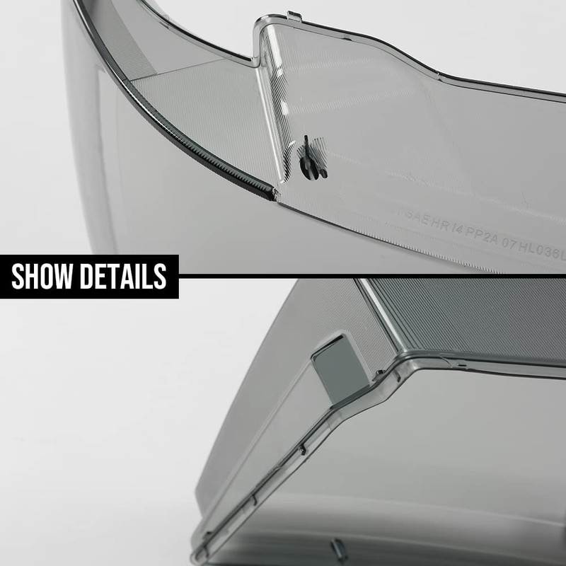 PIT66 Headlight Cover Compatible with Chevy Tahoe Suburban 1500 2007-2014/Fit