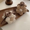 SINLOV Haarspangen aus Wolle, rutschfest, Blume, stark, groß, für Damen