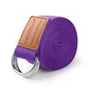 voidbiov D-Ring Buckle Yoga Strap 1.85 or 2.5M, Durable Cotton