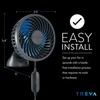 Treva 3.5 Inch USB Powered Fan with Suction Cup, 3
