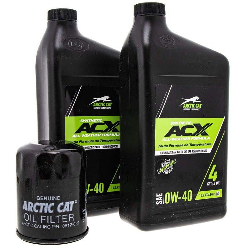 Arctic Cat 2436-851 ACX 0W-40 Synthetic 2 Quart Oil Change