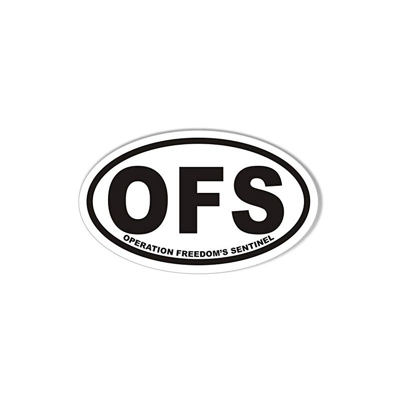 OFS Operation Freedom's Sentinel Oval Bumper Sticker