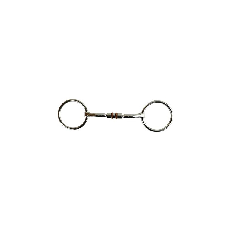 AK Loose Ring Rotary Curved Snaffle Horse Riding Bits with