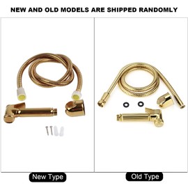 Bidet Sprayer, Solid Brass Wall Mount Shower Toilet Bathroom Handheld Diaper Spray Shattaf Kit Bathroom Diaper Sprayer Toilet, Gold