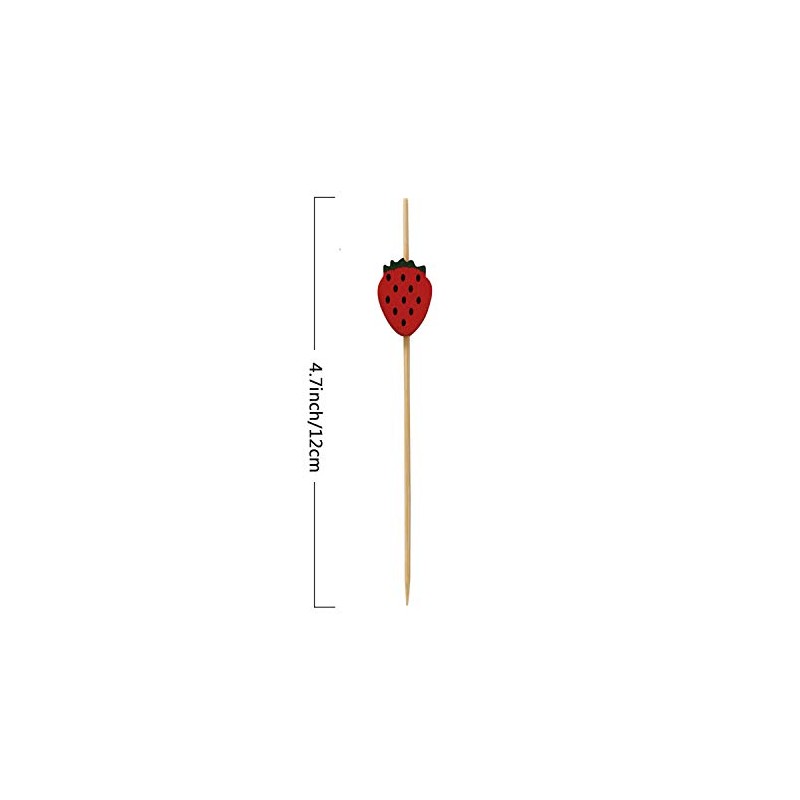 200 Pcs Colorful Cocktail Picks, 4.7 Inch Colorful Fruit Sticks,