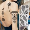10 Sheets Temporary Tattoo Stickers, for Arm Hand Forearm Glitter