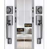 Mensarix Front Door Handle and Deadbolt Set, Steel Gray Front