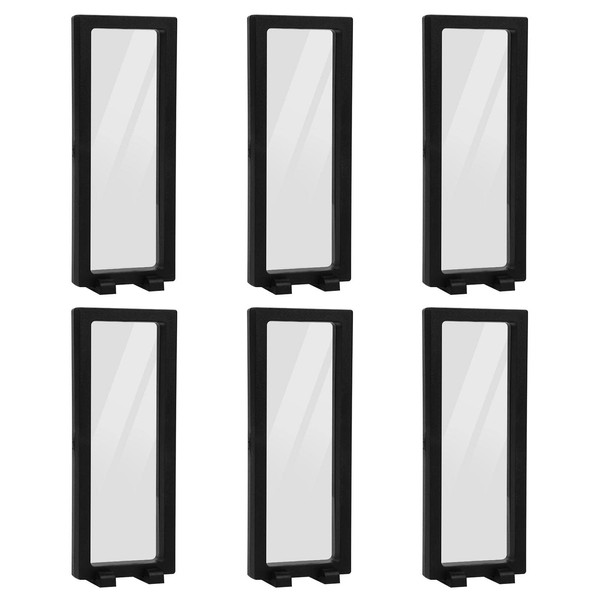 QOTSTEOS 6pcs 3D Floating Display Case, Transparent PE 3D Floating