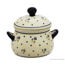 Bunzlauer Original Jam Pot / Lard Pot 0.35 Litres in Decor 111