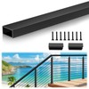 Gyykzz 6'6" Aluminum Black Handrail Prefect for Coastal Project, 1