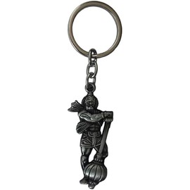 S,S Store Standing With Gada Bajrangbali | Lord Hanuman | Pavanputra | Metal Keychains/Keyring For Men,Women, Car and Bikes and home(Multi Color)