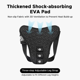 Aomiun Leg Bag Motorcycle, Versatile Chest Bag, Large Capacity, Rainproof, with EVA Cushion, Adjustable Strap for Riding Cycling Hiking Climbing (20 * 15 * 8)