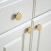 Modern Brushed Brass Gold Round Cabinet Kitchen Knobs Dresser Drawer