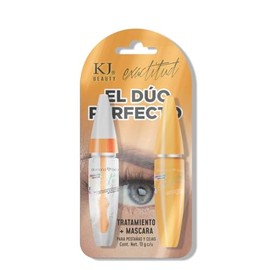 KJ Beauty - Dúo Rimel Fibras Alargadoras y Serum Crecimiento de Pestañas
