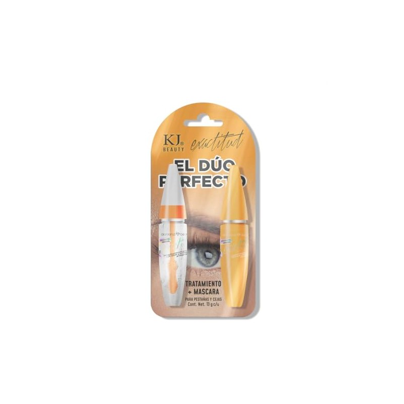 KJ Beauty - Dúo Rimel Fibras Alargadoras y Serum Crecimiento