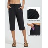 BALEAF Women's Quick Dry Swim Pants 15" Long Swim Capris
