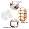 Ctyjia Pack of 20 Plastic Corner Braces, L-shaped Bracket with
