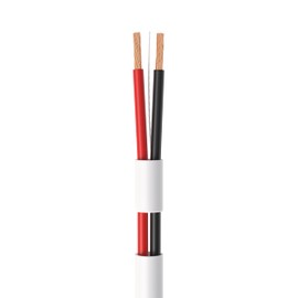 Alarm Security Cable Stranded Unshielded 18/2 AWG CCA Wire - Ideal for Low Voltage LED, Burglar Systems, Fire Detectors, Security Stations, and Door Bells, 500ft, White