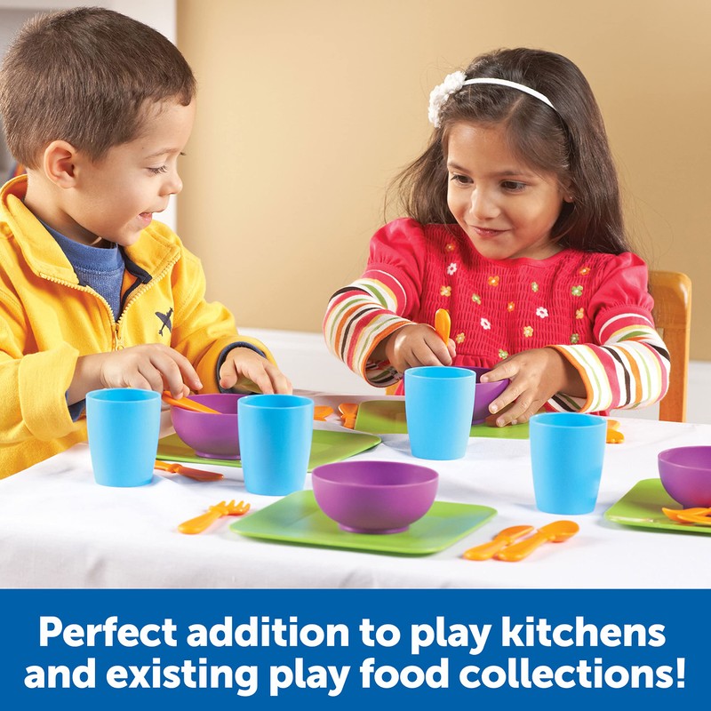 Learning Resources New Sprouts Serve It Dish Set, Early Social