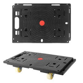 Biugaaufai 2 Pack 16 x 11 Inch Furniture Movers Dolly with Wheels, Portable 4 Wheels Furniture Dolly, 132 lbs Load Capacity, Small Flat Dolly for Furniture and Commercial Deliveries