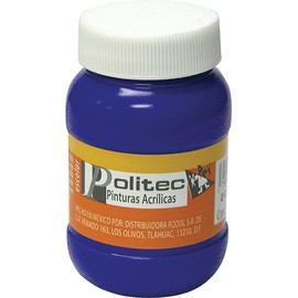 Politec- Pintura acrilica fco 100ml azl cobal politec