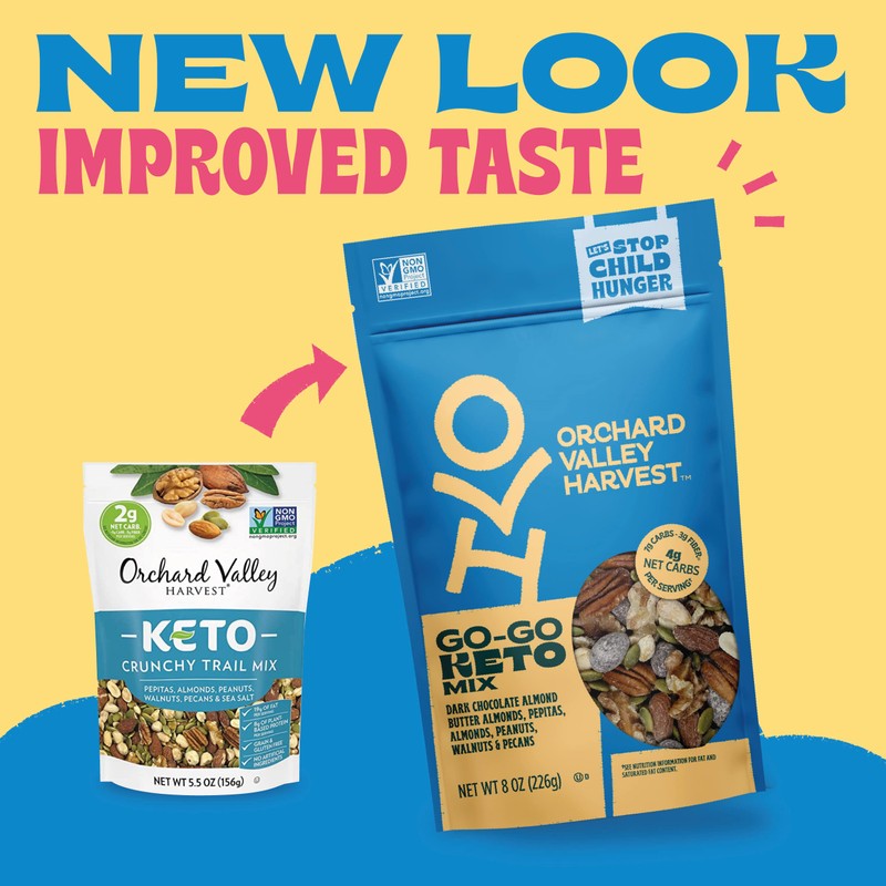 Orchard Valley Harvest Go-Go Keto Mix, 14 Pack (1.85 oz),