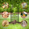 All-Metal Tree Trunk Guard, 4 Pack Mesh Protectors With Zip