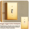 Zonon 8 Pack Gold Outlet Covers 4.50" x 2.76" Toggle