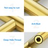 HOME EDIT Brushed Brass Cabinet Handles 3 Inch Hole Spacing,