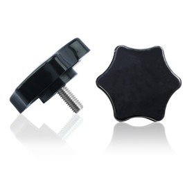 Ameri 792002 Lawnmower Parts Belt Cover Knob for Hustler X-ONE Super Z 5/16-18 X 3/4" Male Big Dog 2 Pack