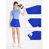 DEVOROPA Girls Tennis Skirts Stretch Adjustable Waist Youth Golf Athletic