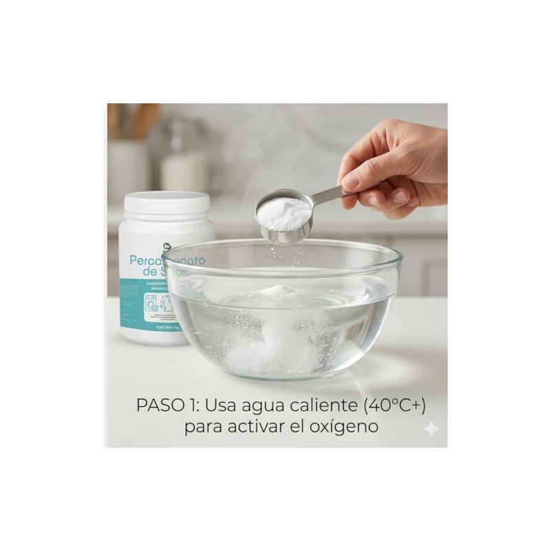 Nuneth - Percarbonato de Sodio 1Kg - Blanqueador Libre de