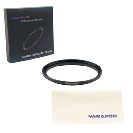 Metal Step-Up/Down Ring Adapter Compatible with Mirrorless Cameras DSLR Lens, UV CPL ND Filter Thread Converter, Black (58-62)