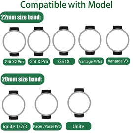 Compatible for Polar Smartwatch Band, 20mm, 22mm Silicone Replacement Wristbands Sport Strap with Metal Buckle Compatible with Polar Unite, Ignite, Ignite 2, Ignite 3, Pacer, Pacer Pro, Vantage V3, Grit X, Grit X Pro, Grit X2 Pro, Vantage M, M2 Smartwatc