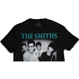 Smiths Band T-Shirt - Men's Vintage Rock Graphic Tee 80s Music Shirt - Black XL