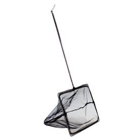 AQUANEAT Aquarium Net with Extendable Long Handle, Adjustable Wastes Skimming Cleaning Tools for Fish Tanks, 8 inch