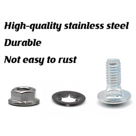 7 Pack Grade 8 Gas Tank Skid Plate Bolts Compatible with Jeep Wrangler TJ & LJ 1997-2006 – Hardened, Zinc Plated OEM Replacement Carriage Bolt Set