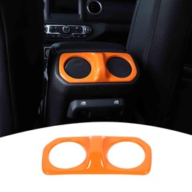 PDKLIN para Wrangler JL Cubierta de ventilación trasera de aire AC Accesorios interiores para Jeep Wrangler JL JLU Gladiator JT 2018-2023 (naranja)