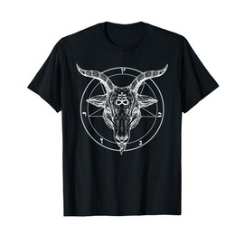 Pentagram Tshirt - Baphomet Satanist Goat Tee - Stay Weird T-Shirt