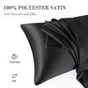 PiccoCasa Satin Pillowcase, Cool Envelope Style Pillowcase, Rayon, Cool to